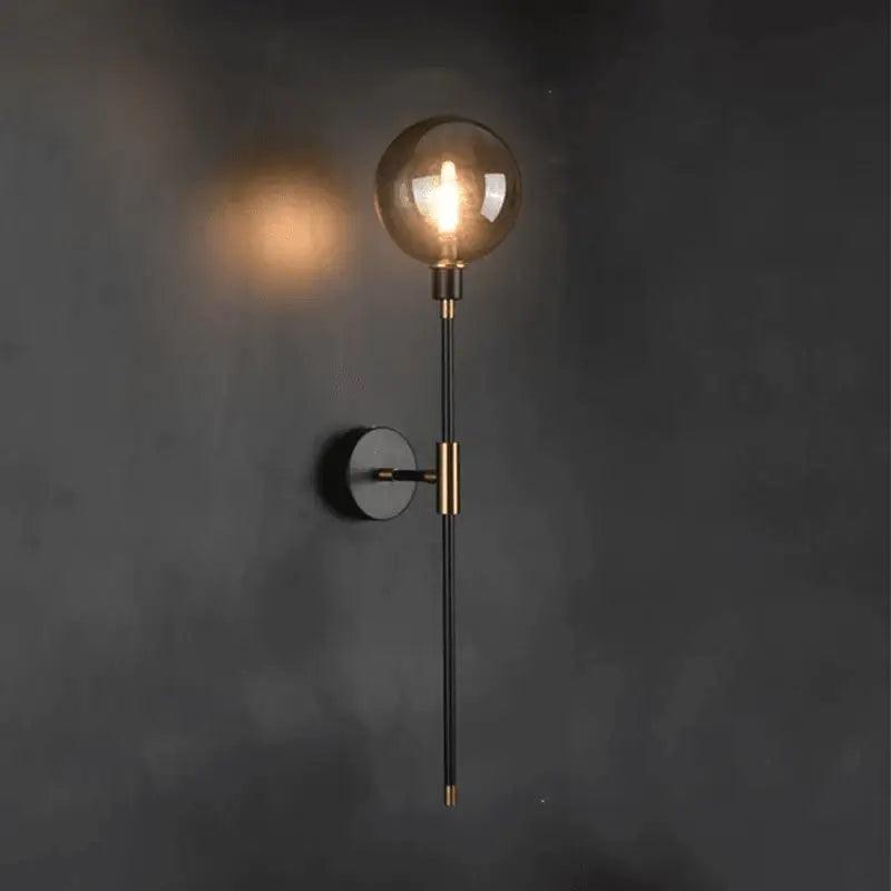 Amber Glass Wall Sconce