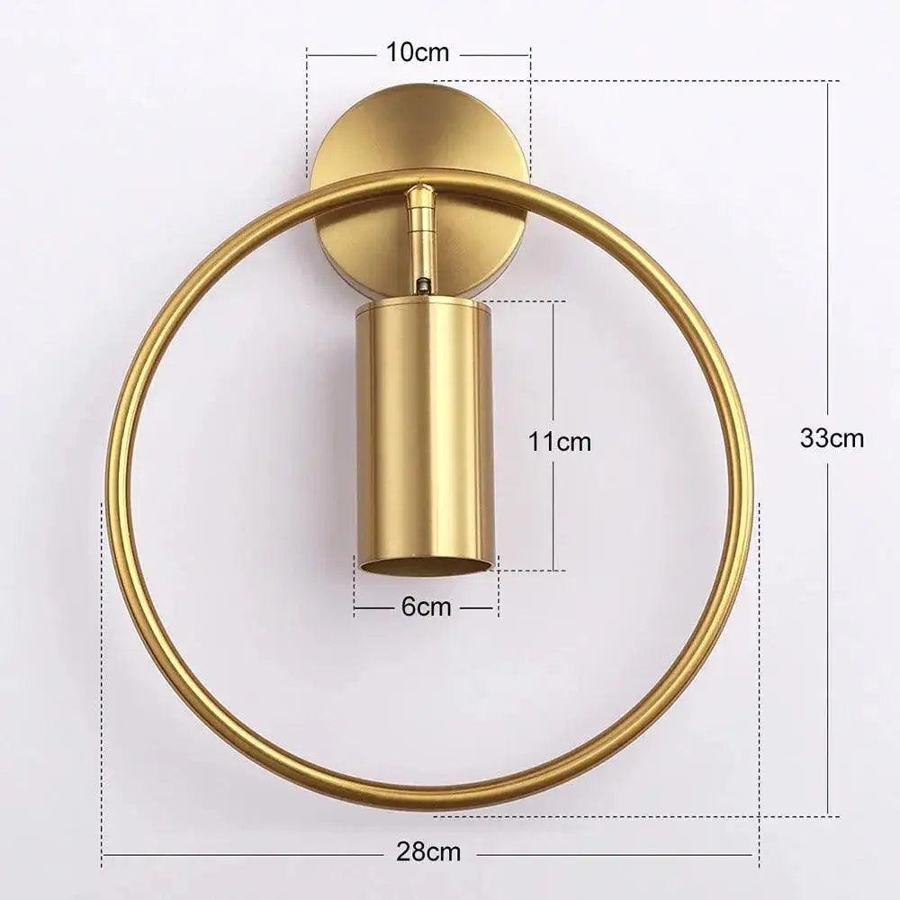 Black Gold Nordic Sconce