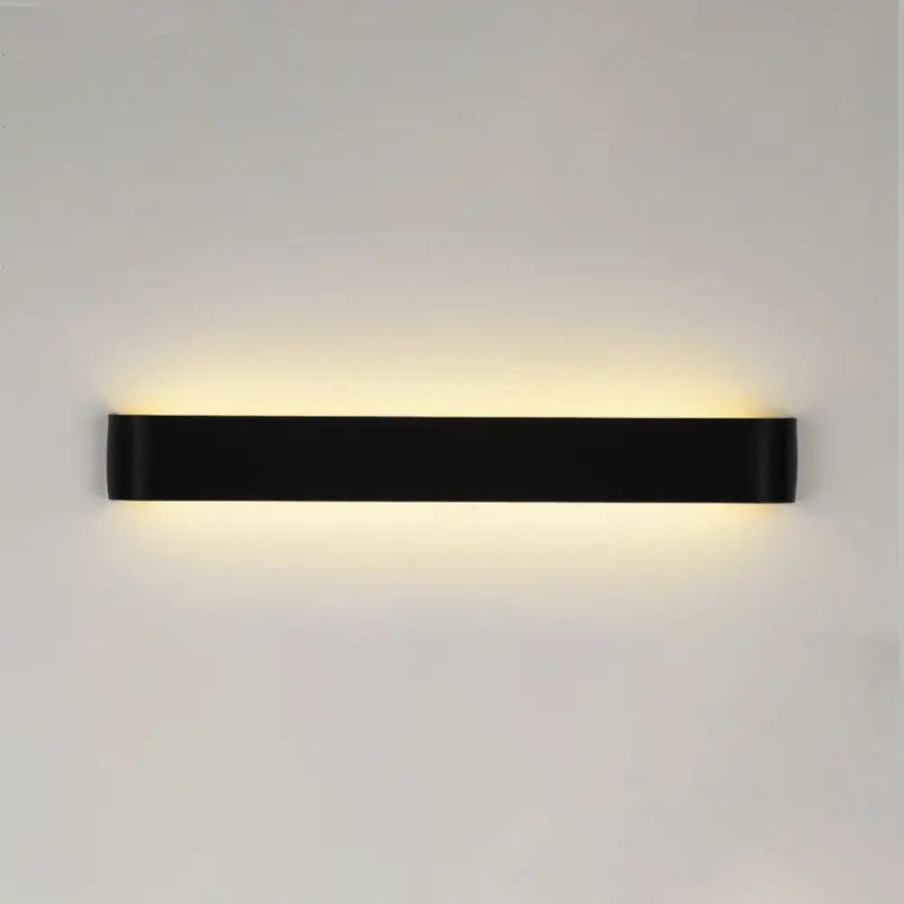 Black Modern Metal Wall Sconce 14-51cm