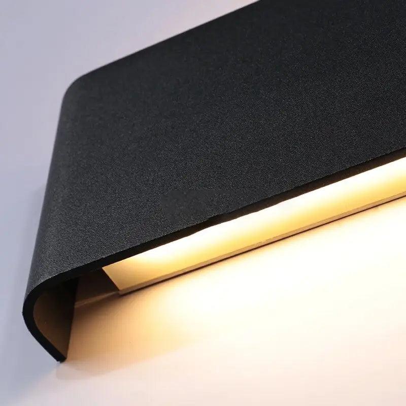 Black Modern Metal Wall Sconce 14-51cm