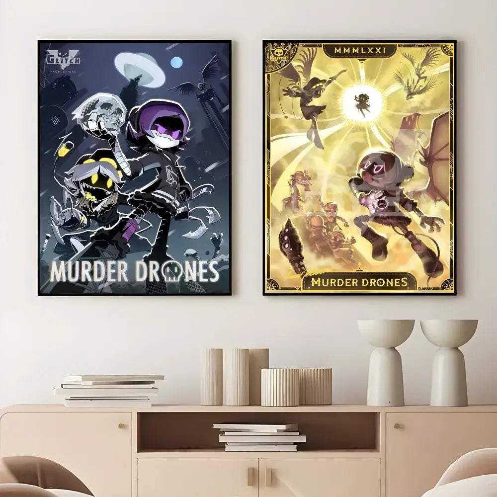Gold Purple Wall Art