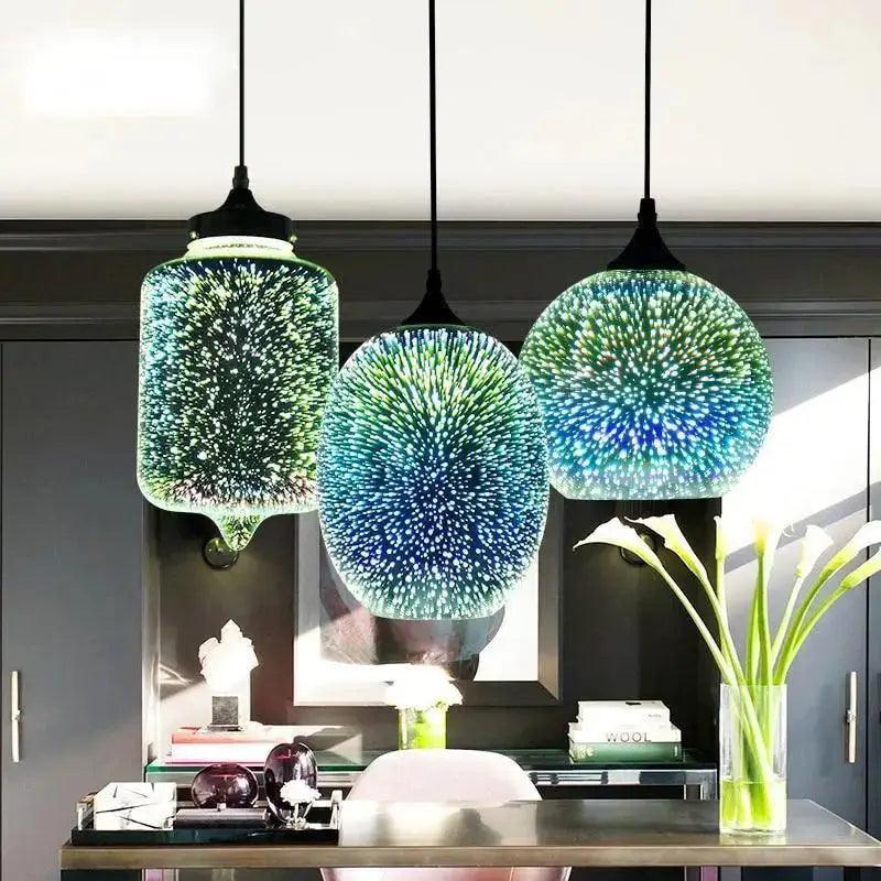 Starburst Glass Pendant Light