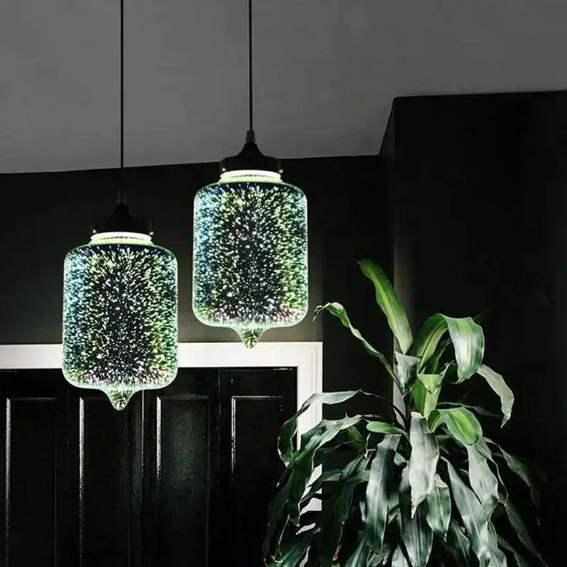 Starburst Glass Pendant Light
