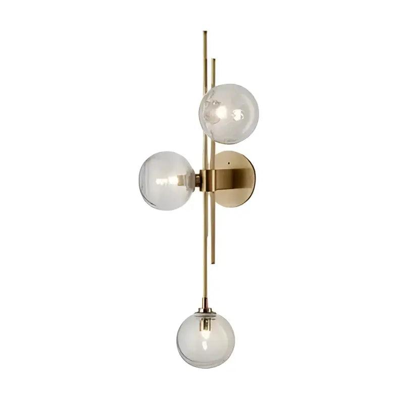 Gold Textured Glass Sconce