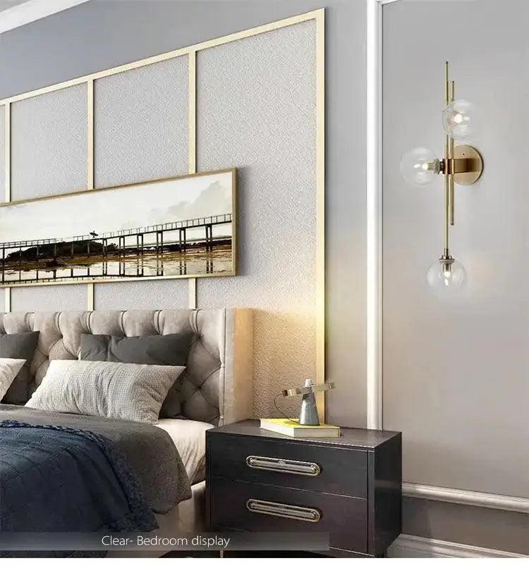 Gold Textured Glass Sconce