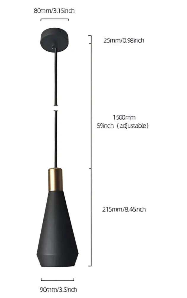 Black Gold Kitchen Pendant