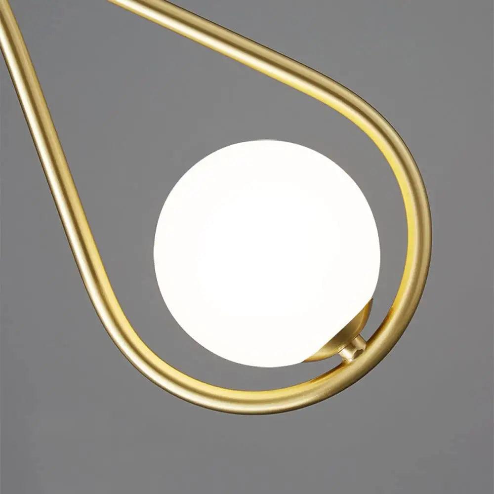 Gold Teardrop Pendant Light