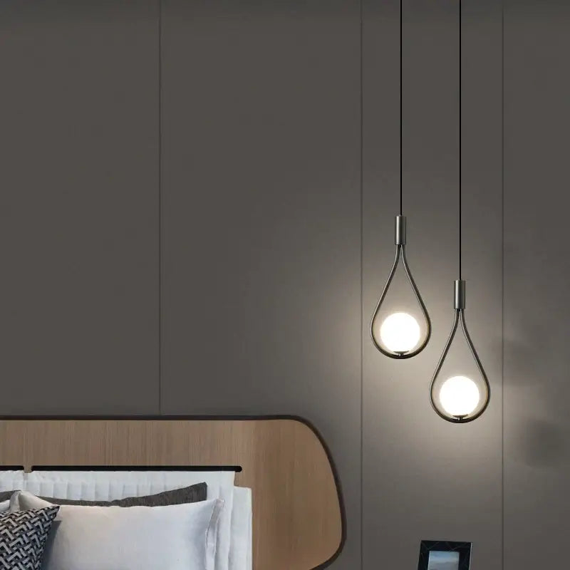 Gold Teardrop Pendant Light