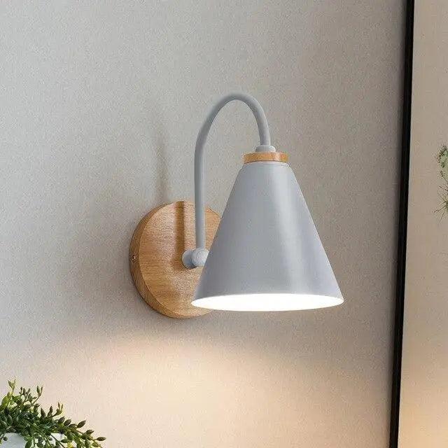 Black Metal Wood Sconce