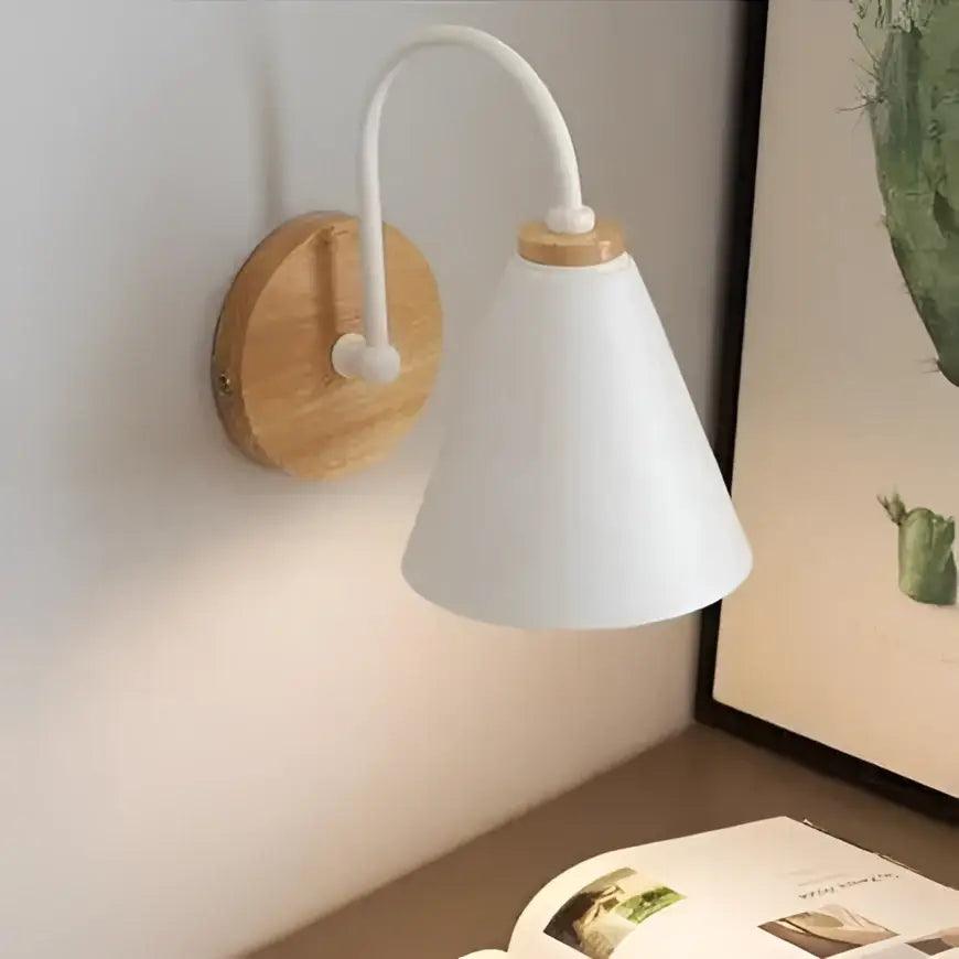 Black Metal Wood Sconce