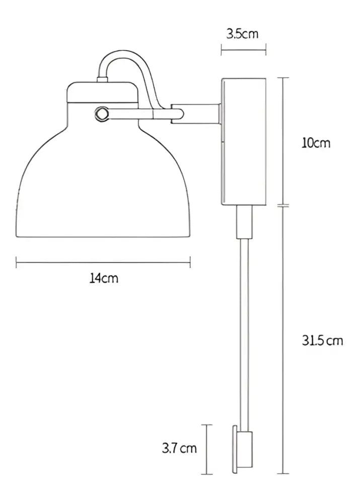 White Brass Nordic Sconce