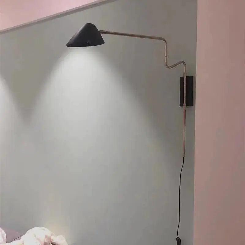 Gold Black Nordic Dual-Mount Wall Sconce