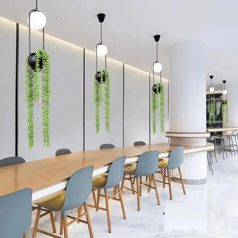 Black Planter Pendant Light