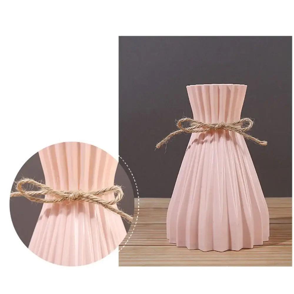 Pleated Ceramic Flower Vase