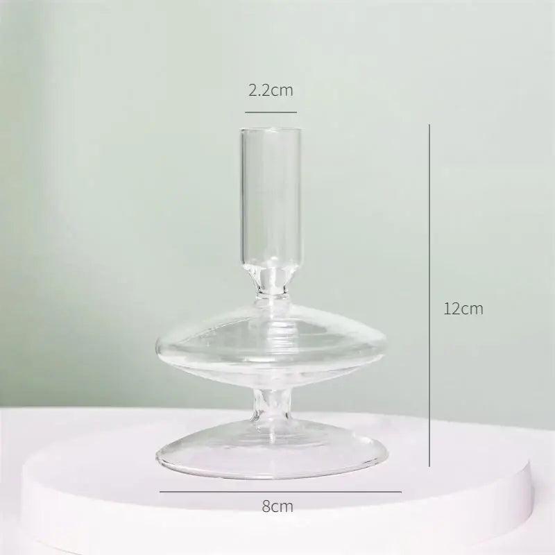 Transparent Glass Vase Set