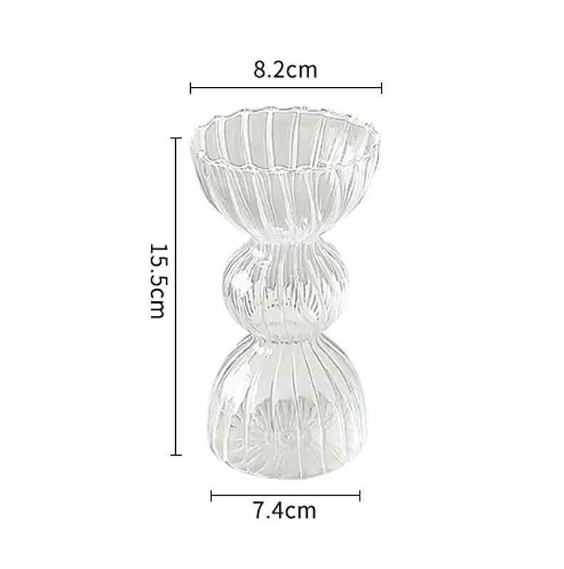 Transparent Glass Vase Set