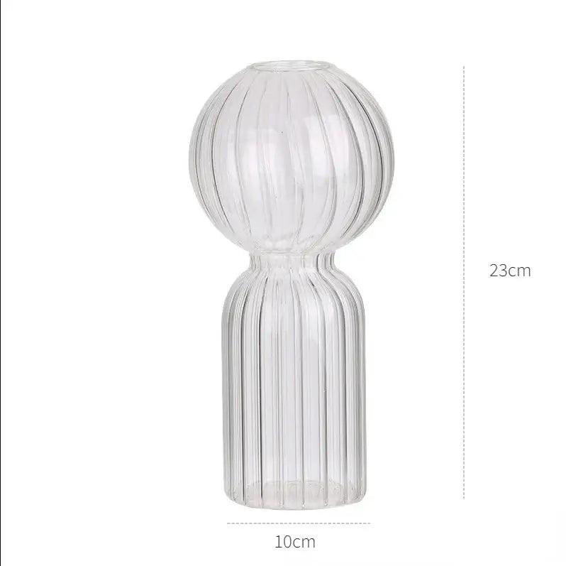 Transparent Glass Vase Set