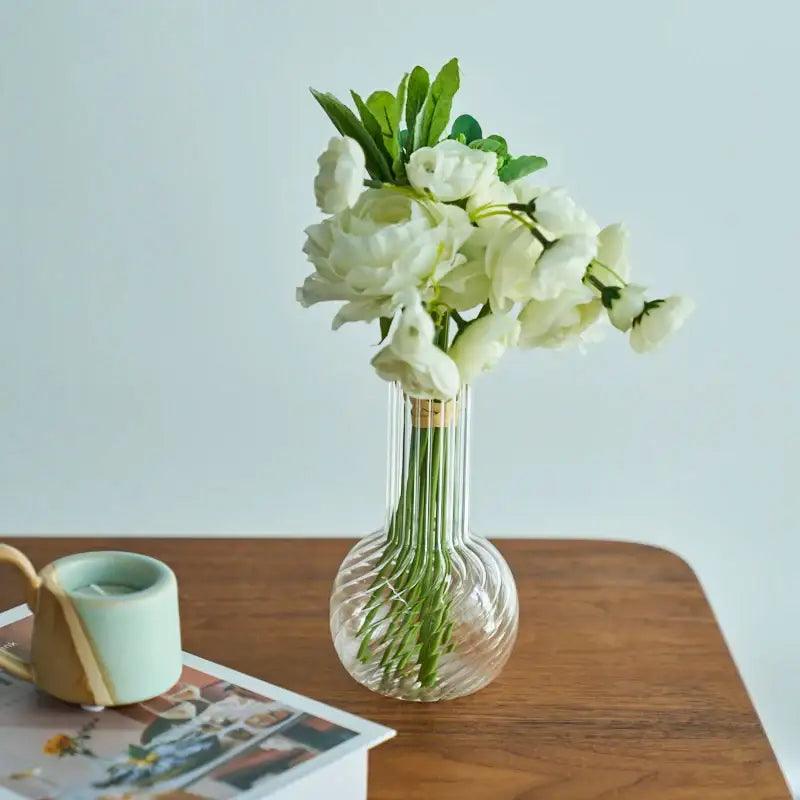 Transparent Glass Vase Set