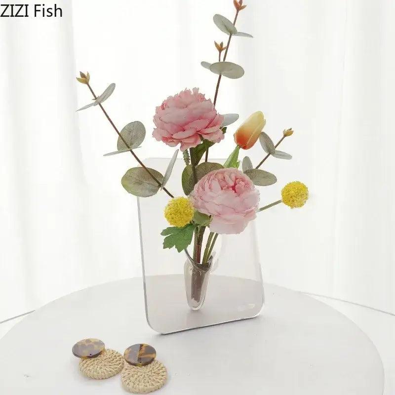 Transparent Square Wall Vase