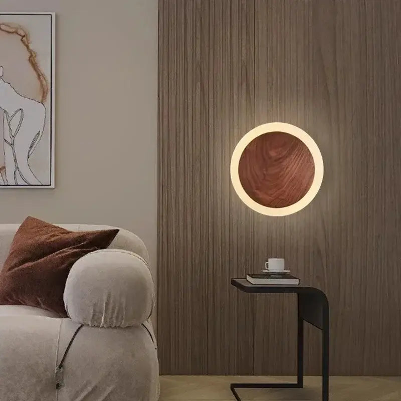 Walnut LED Wall Sconce