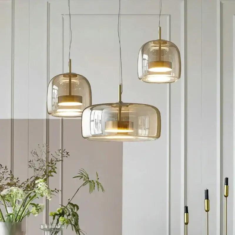 Amber Glass Nordic Pendant