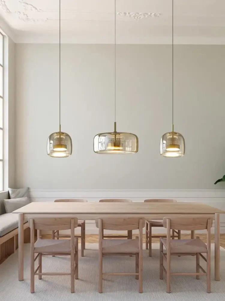 Amber Glass Nordic Pendant