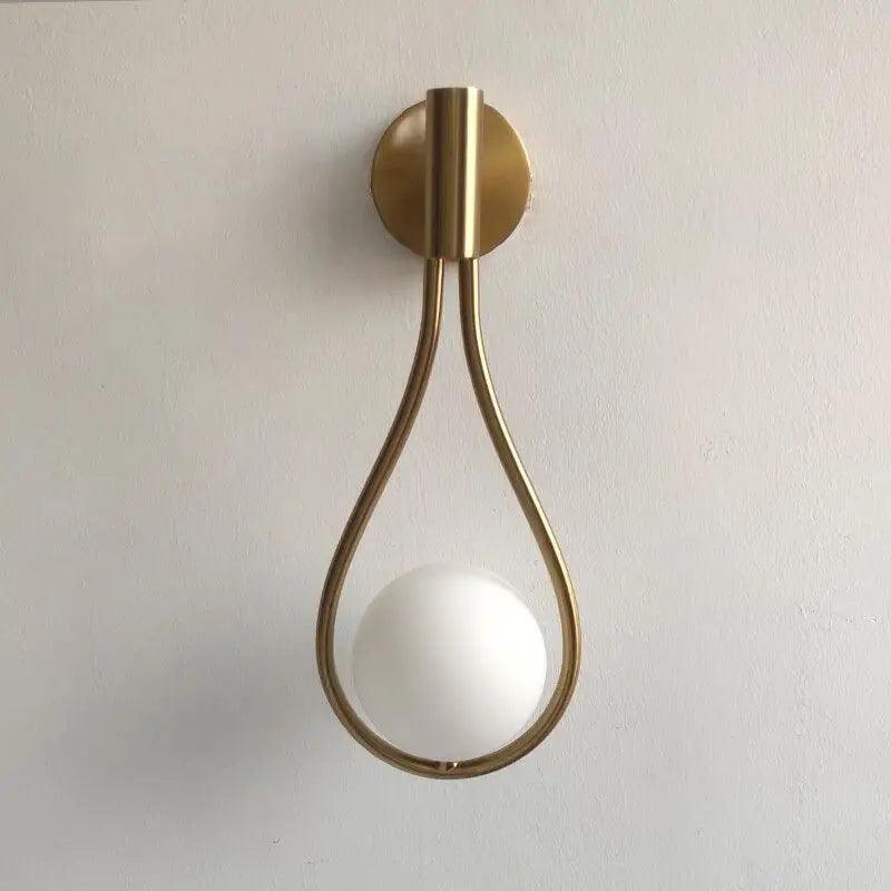 Gold Teardrop Nordic Sconce