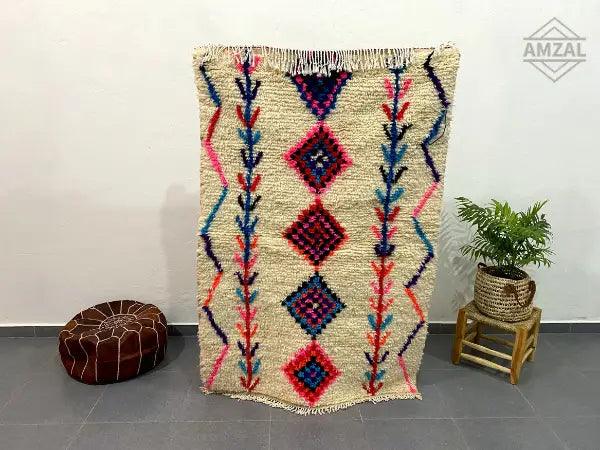 Beige Geometric Rug