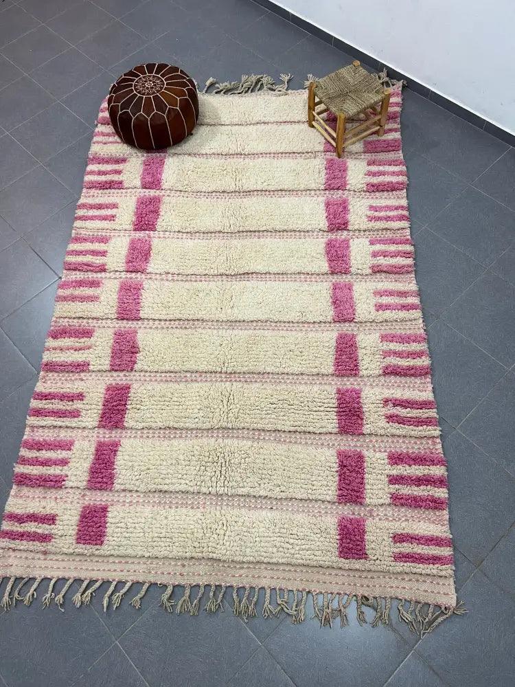 Cream Dusty Rose Azilal Rug