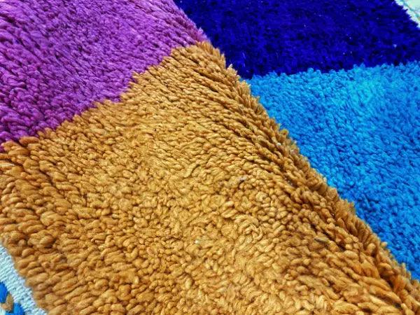 Colorful Block Moroccan Rug