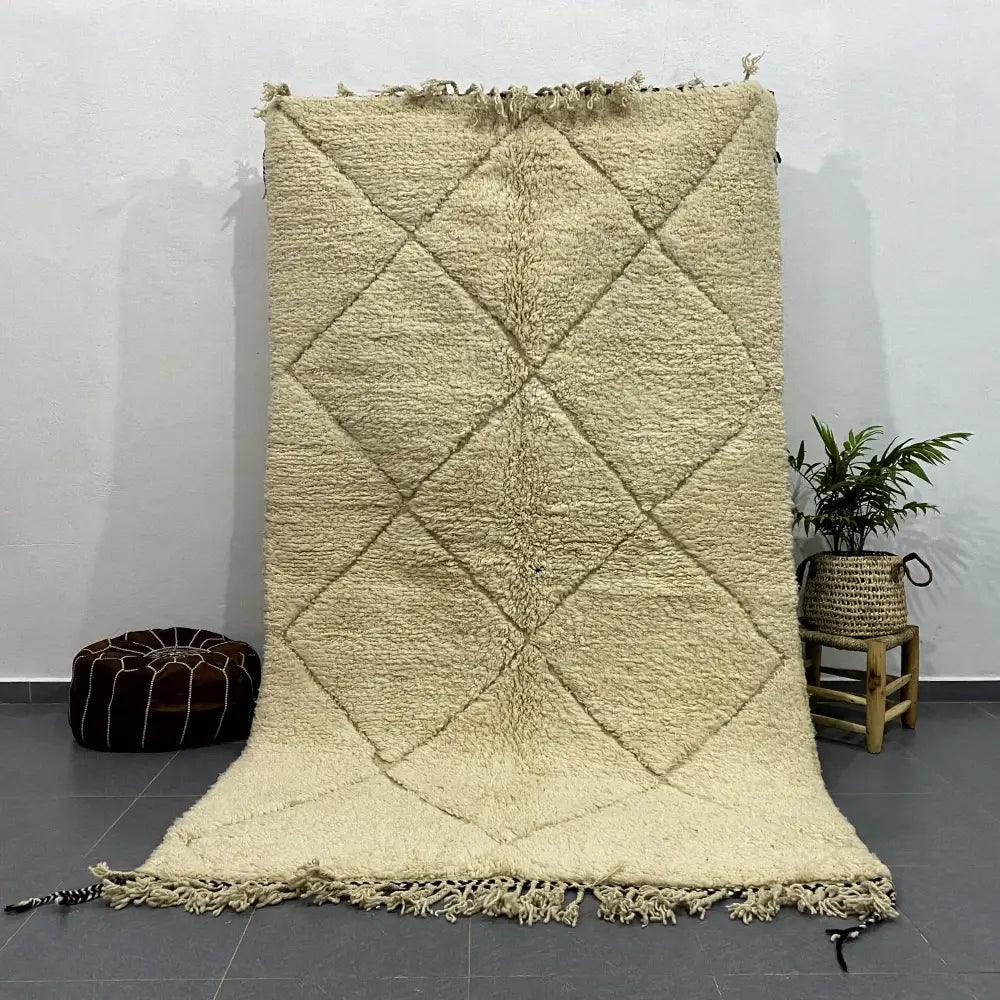 Cream Diamond Moroccan Rug