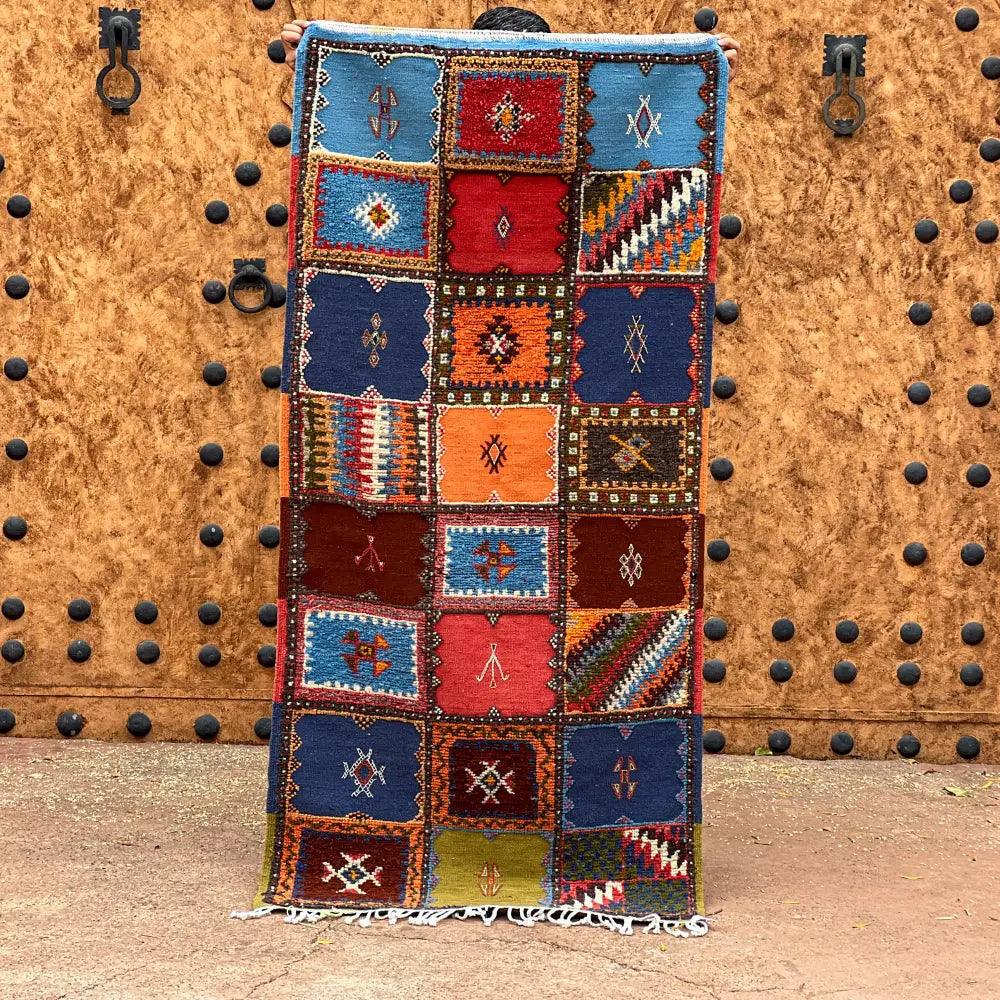 Moroccan Patchwork Taznakht Rug