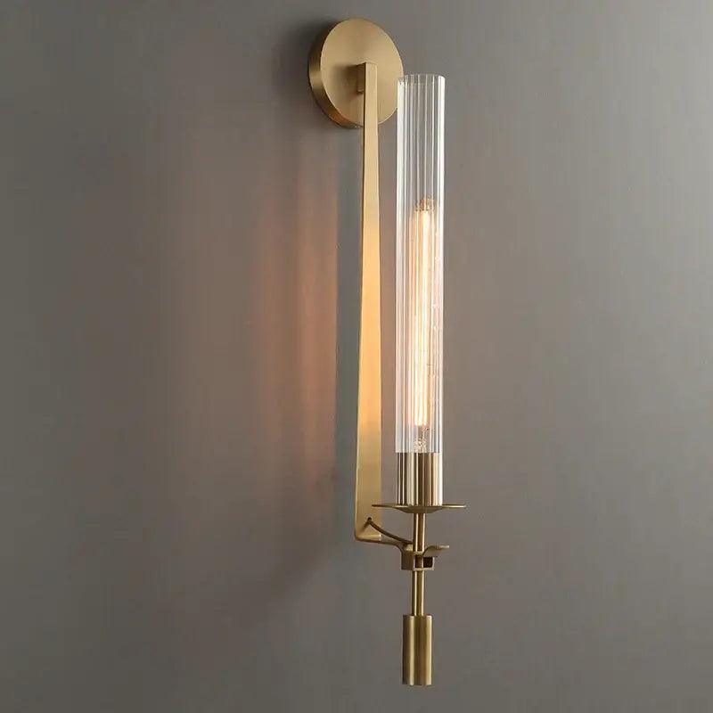 Gold Glass Wall Sconce