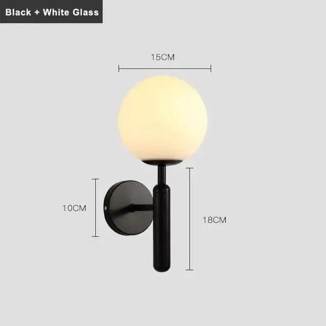Gold Frosted Globe Sconce