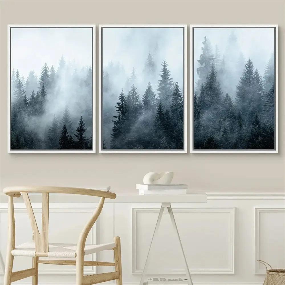 Misty Blue Canvas Set