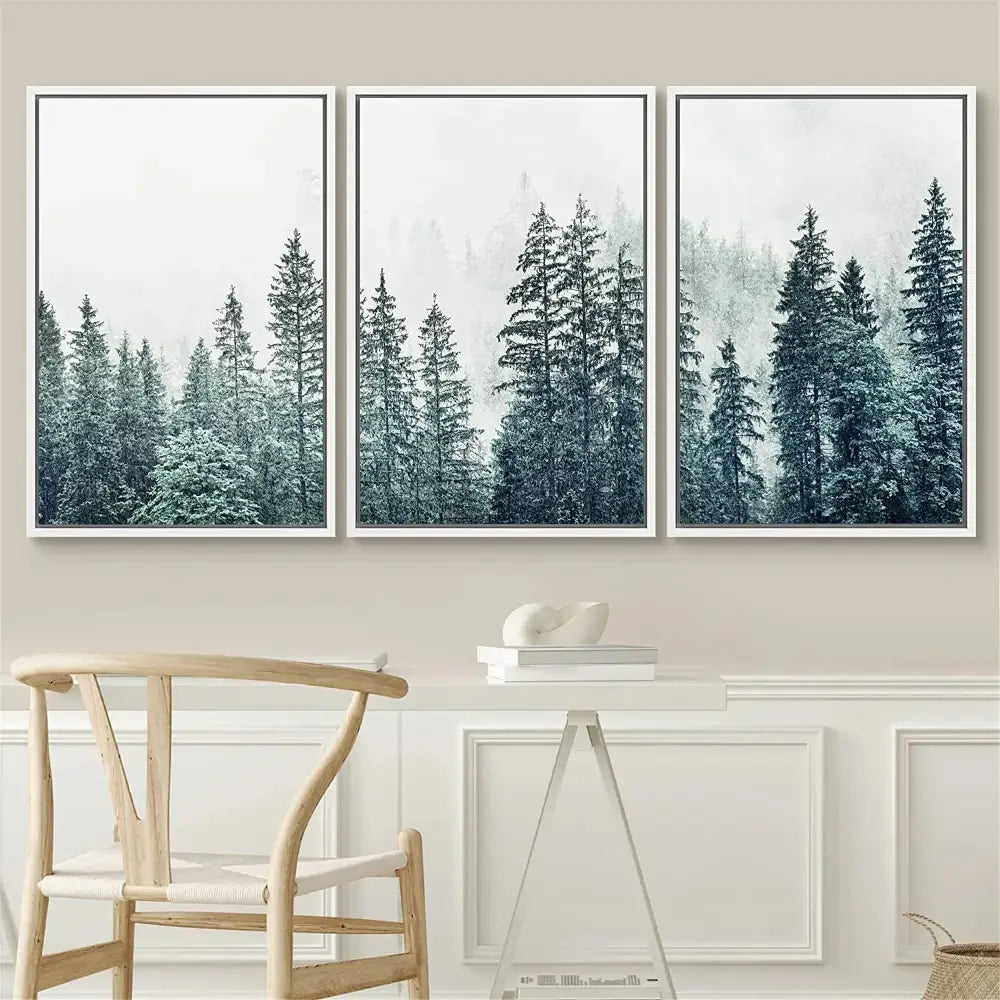 Misty Blue Canvas Set