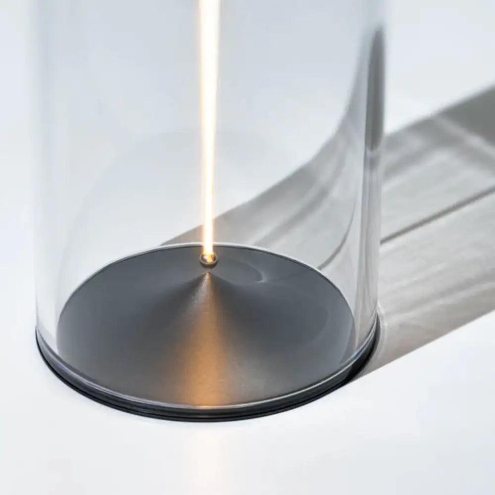 Black Glass Table Lamp