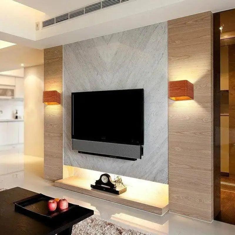 Faux Wood Wall Sconce