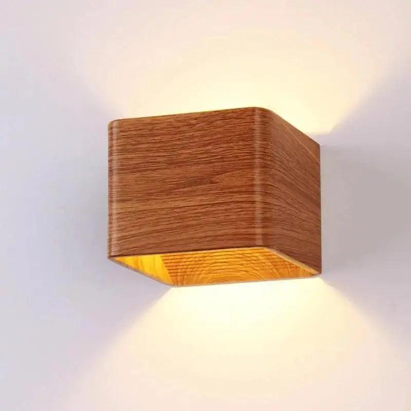 Faux Wood Wall Sconce