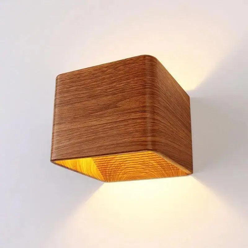 Faux Wood Wall Sconce