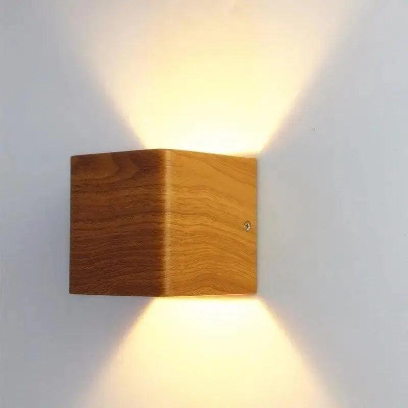 Faux Wood Wall Sconce