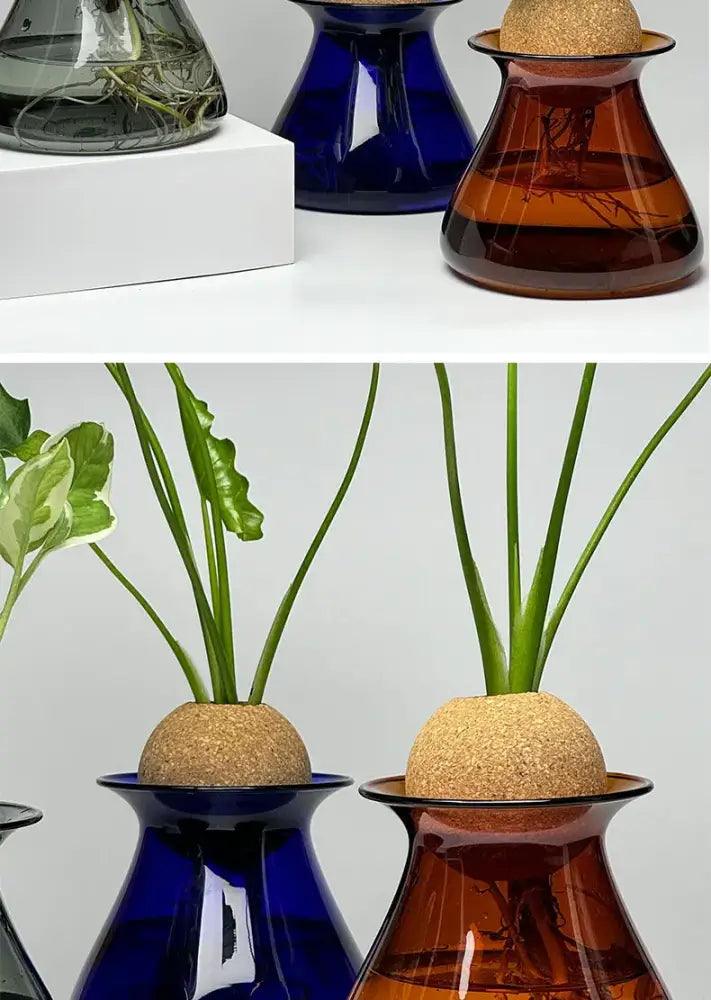 Blue Nordic Glass Vase