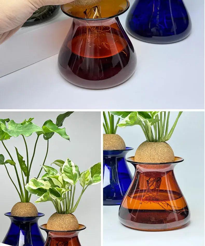 Blue Nordic Glass Vase