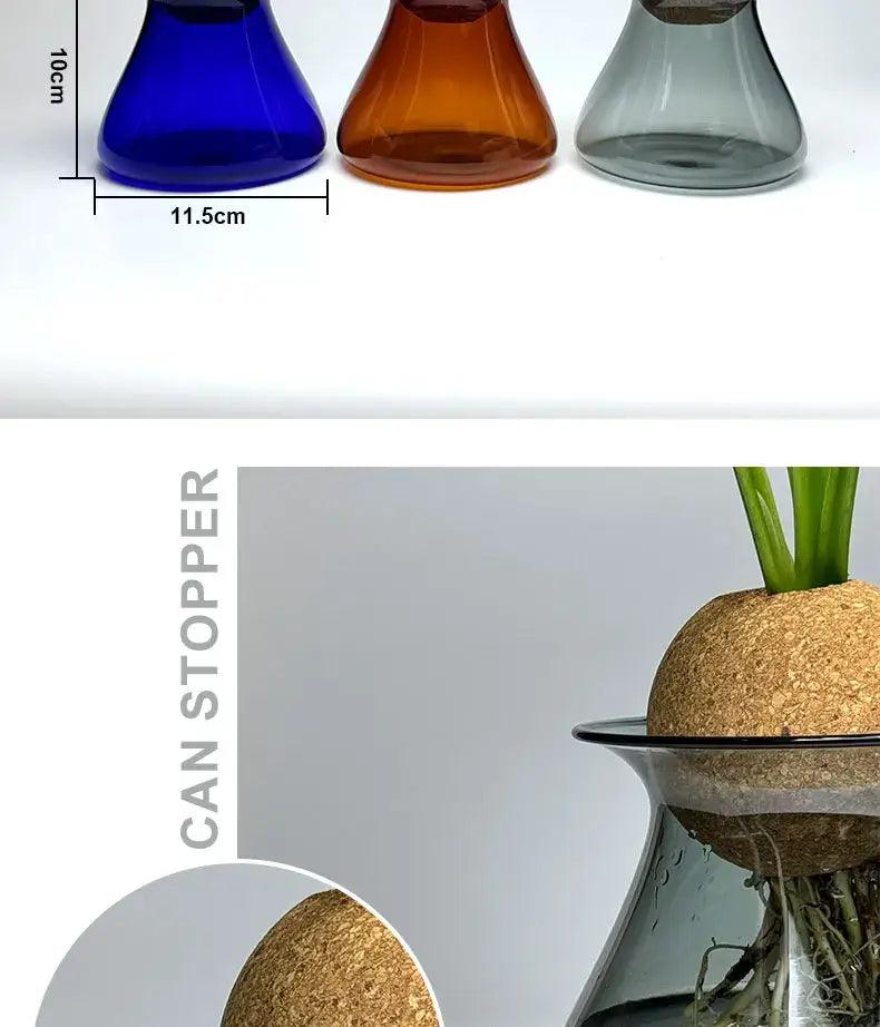 Blue Nordic Glass Vase