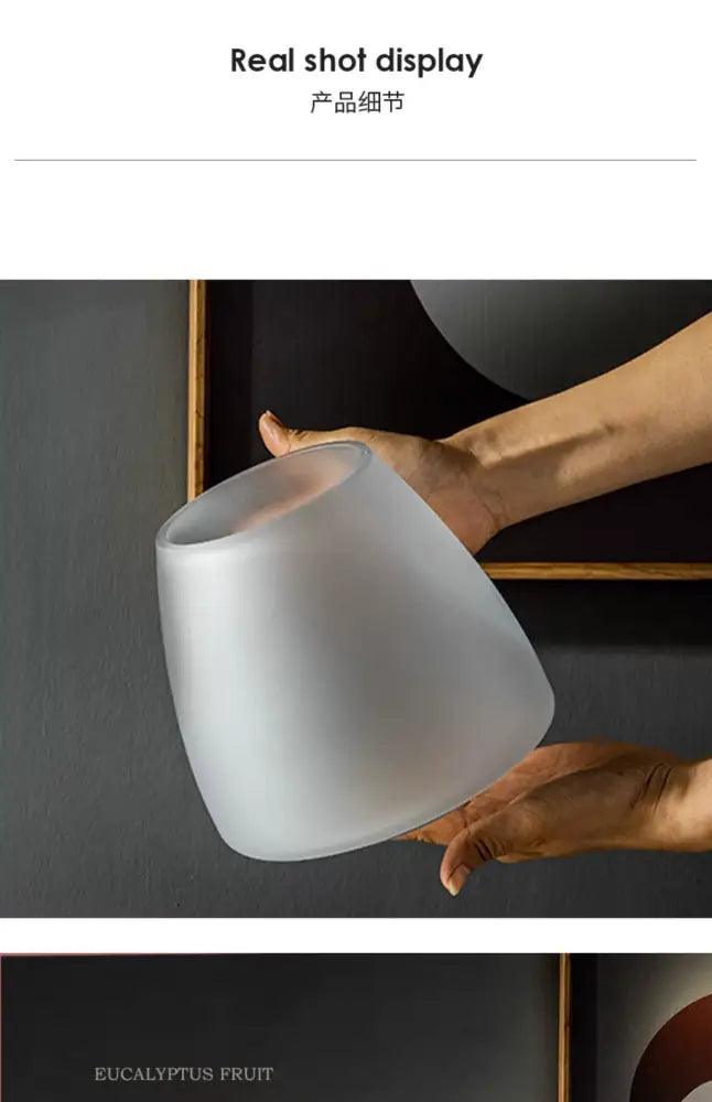 Bronze Frosted Glass Vase