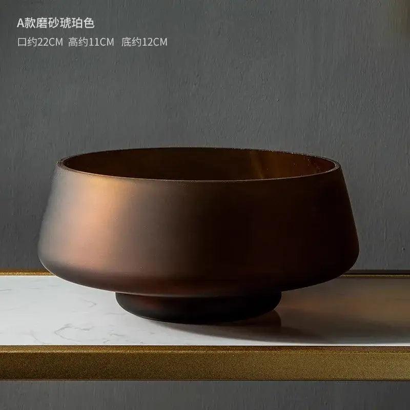 Bronze Frosted Glass Vase