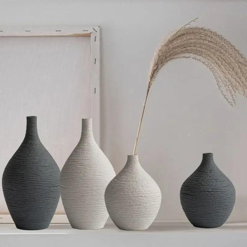 Sleek White Ceramic Vase Large or Small