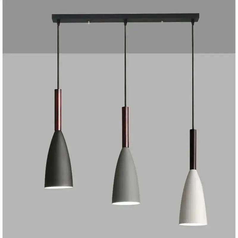 Black White Gray Pendant Light