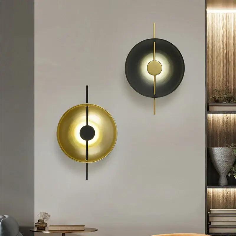 Gold Black Wall Sconce
