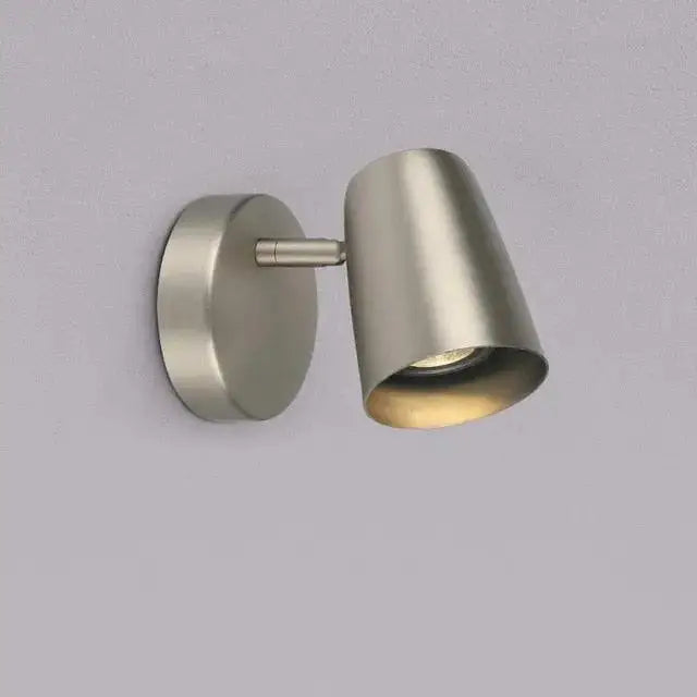 Nickel Conical Wall Spotlight